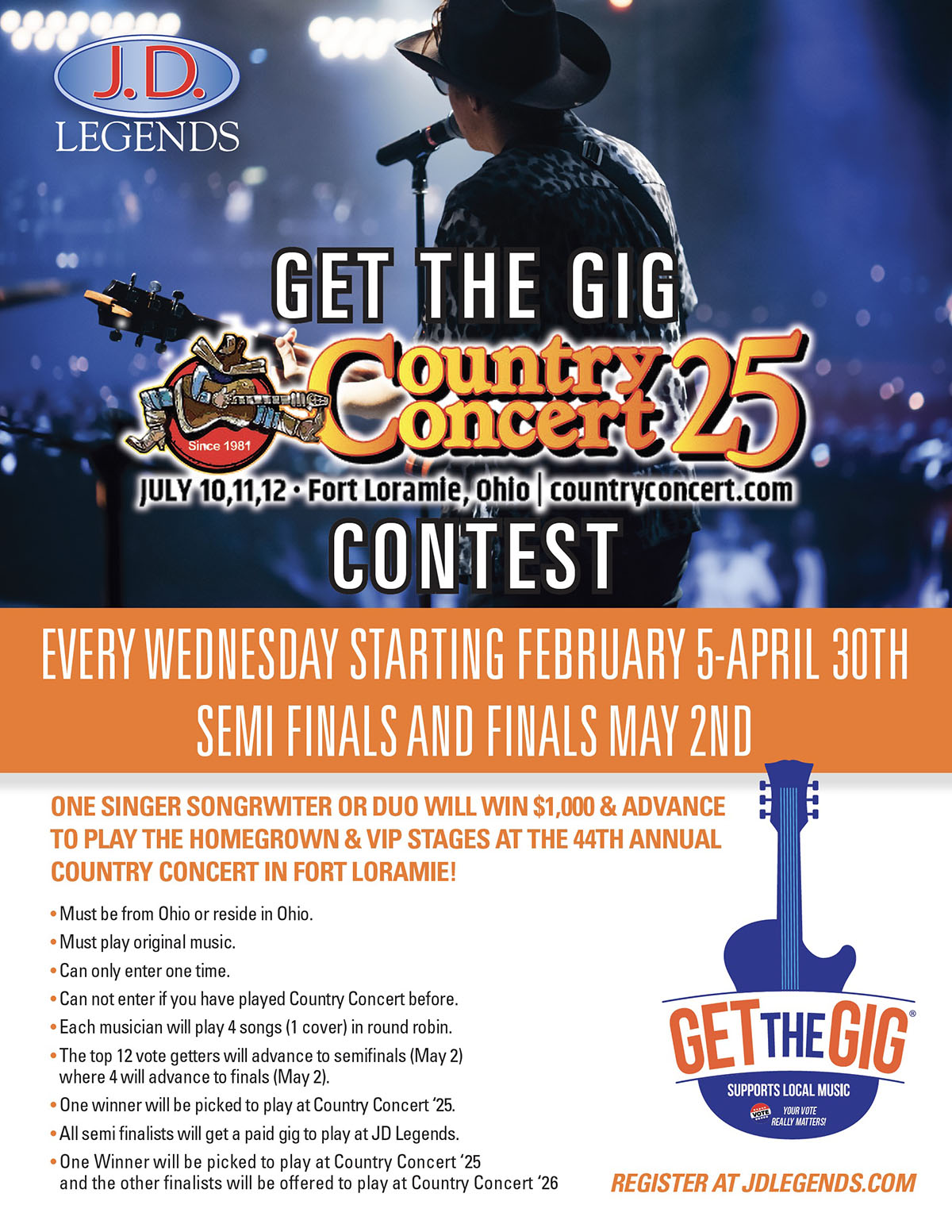 Get the Gig Country 2025 Flyer